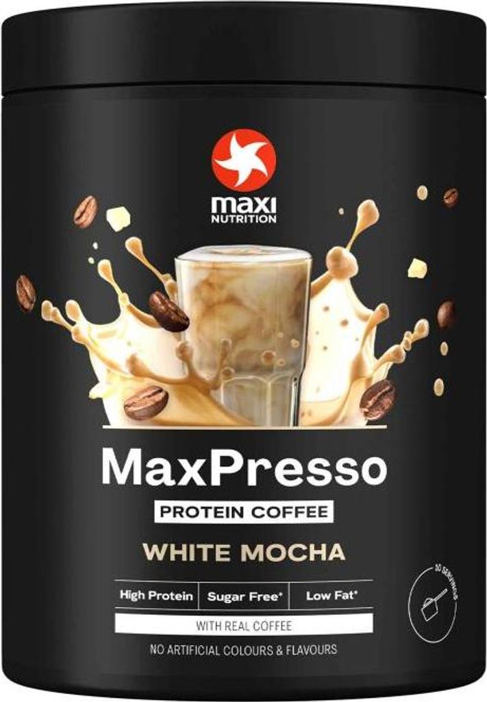 Maxi Nutrition Maxpresso Protein-Kaffee mit weißer Schokolade und Mokka (300 g)