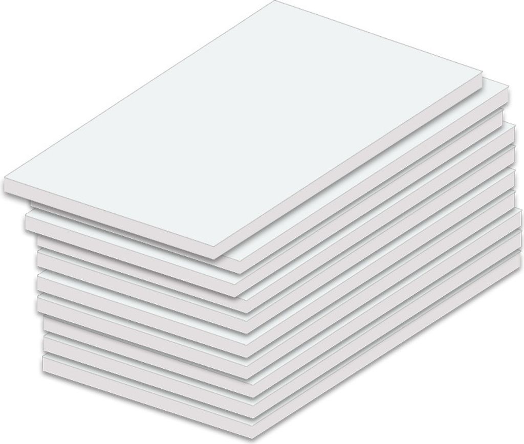 PRICARO Notizblock "Blanko", magnetisch, A7, 25 Blatt, 10 Stück
