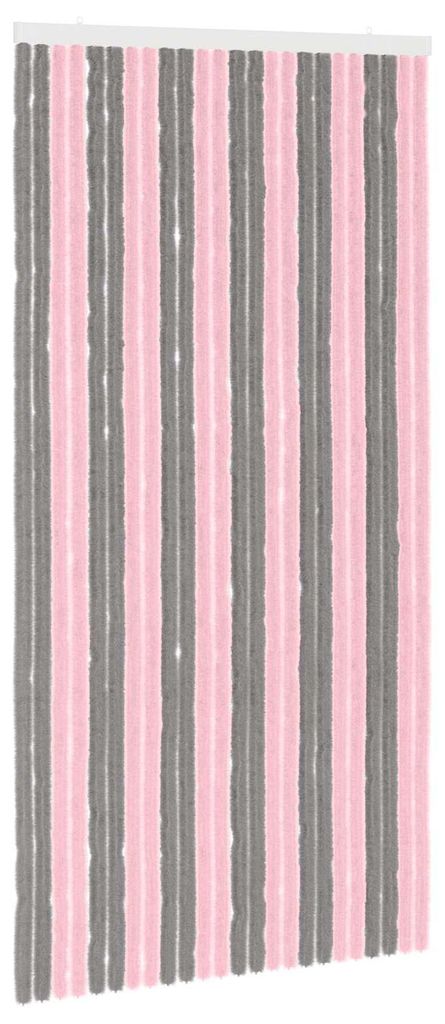 Insektenschutzvorhang in Grau, Silber und Rosa
