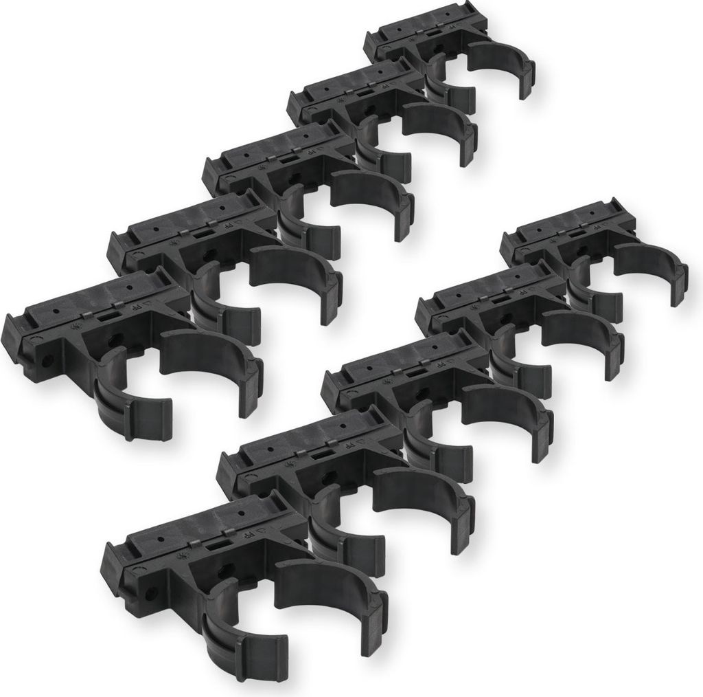 PVC Fitting Rohr-Clips Rohrklemme Type "B" für PVC Rohr und PVC Schlauch Ø 47 - 51 mm 10er-Set