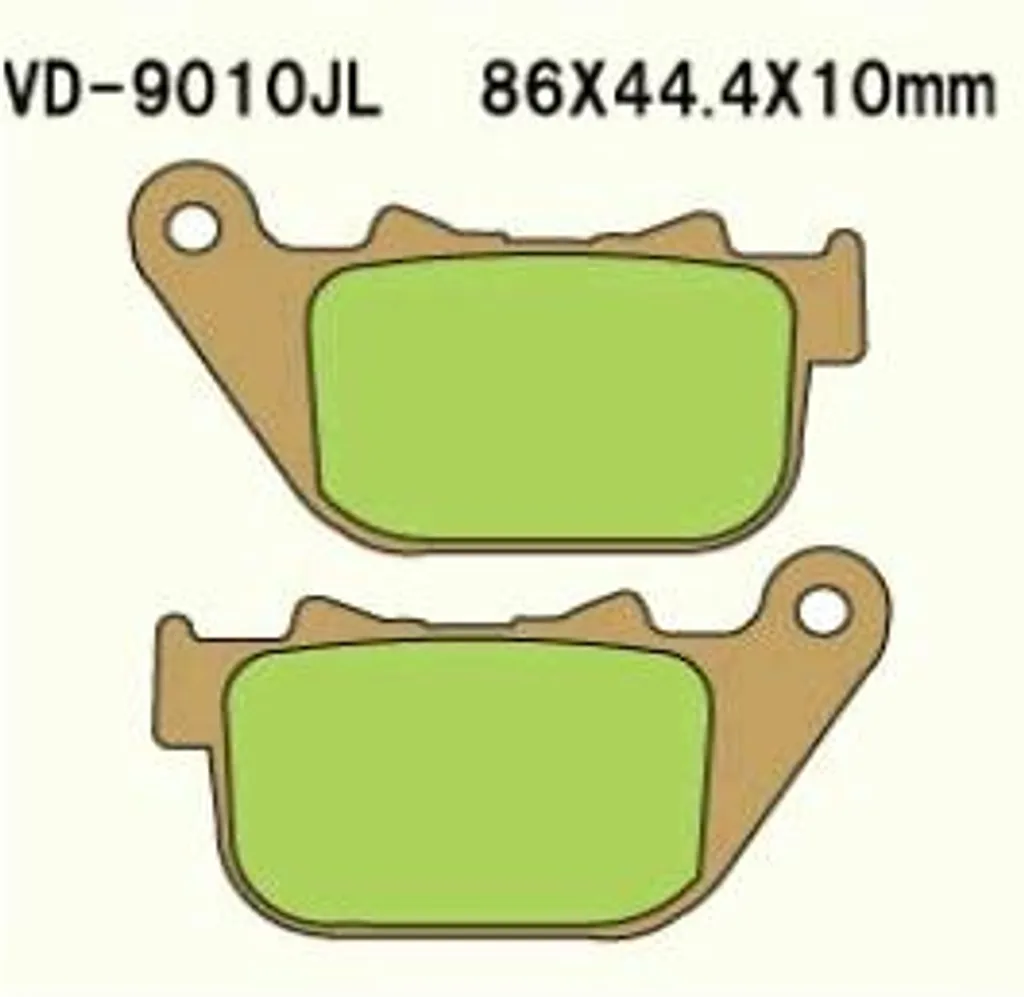 Plaquettes de Frein Moto Vesrah VD-9010JL (FA387) en Métal Fritté JL