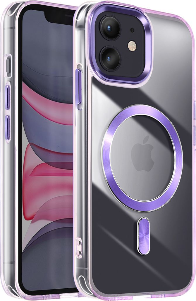 Avizar, MagSafe Hülle für Apple iPhone 11 Cristal Color, Violett