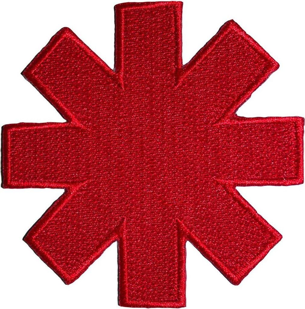 Red Hot Chilli Peppers - Sternchen - Patch Ausschnitt RO13632 (Einheitsgröße) (Rot)