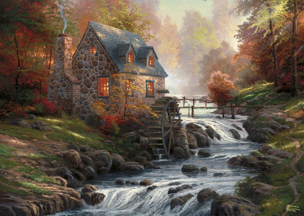 Puzzles TK b.d.alten Mühle 1000 T. Produktbild 