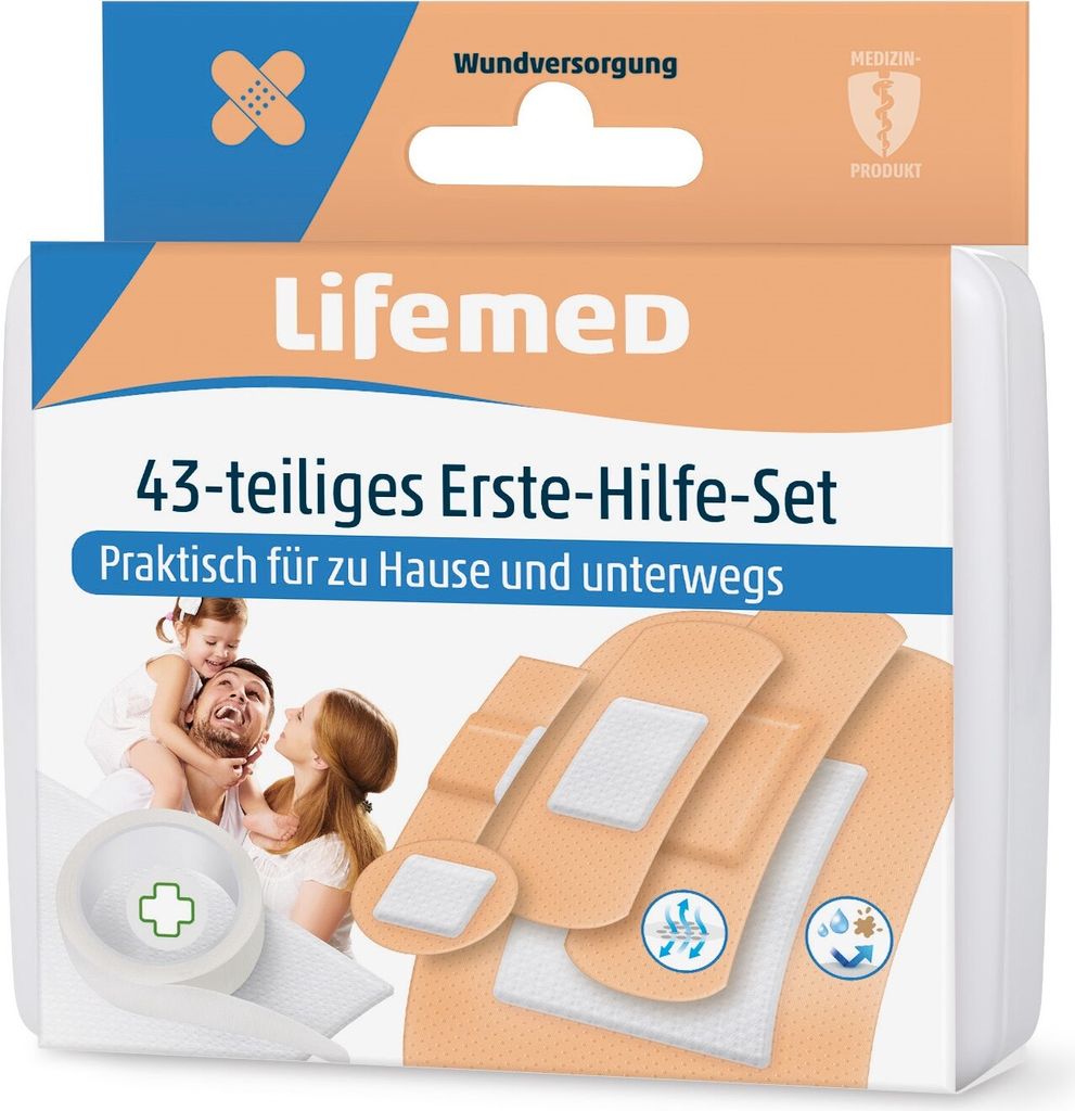 Lifemed Erste-Hilfe-Pflaster-Set 43-teilig Produktbild 