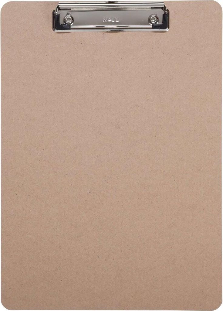 MAUL Klemmbrett MAULbasic A4 Hochformat Hartfaser-Holz braun