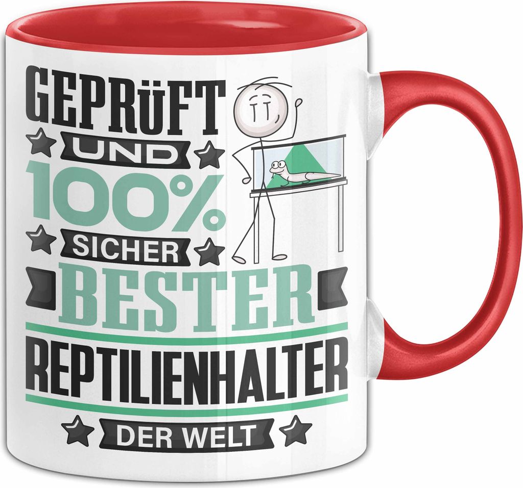 Reptilienhalter Geschenk Lustiger Spruch für Produktbild 