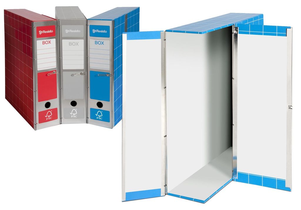 Resisto RESX101, Niebieski, Karton, Drewno, 295 mm, 375 mm Zdjęcie produktu 