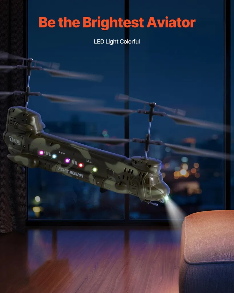 Mini Hélicoptère RC à Capteur Infrarouge – Vol Stable, Résistant Aux Chocs, Cadeau Parfait Pour Enfants