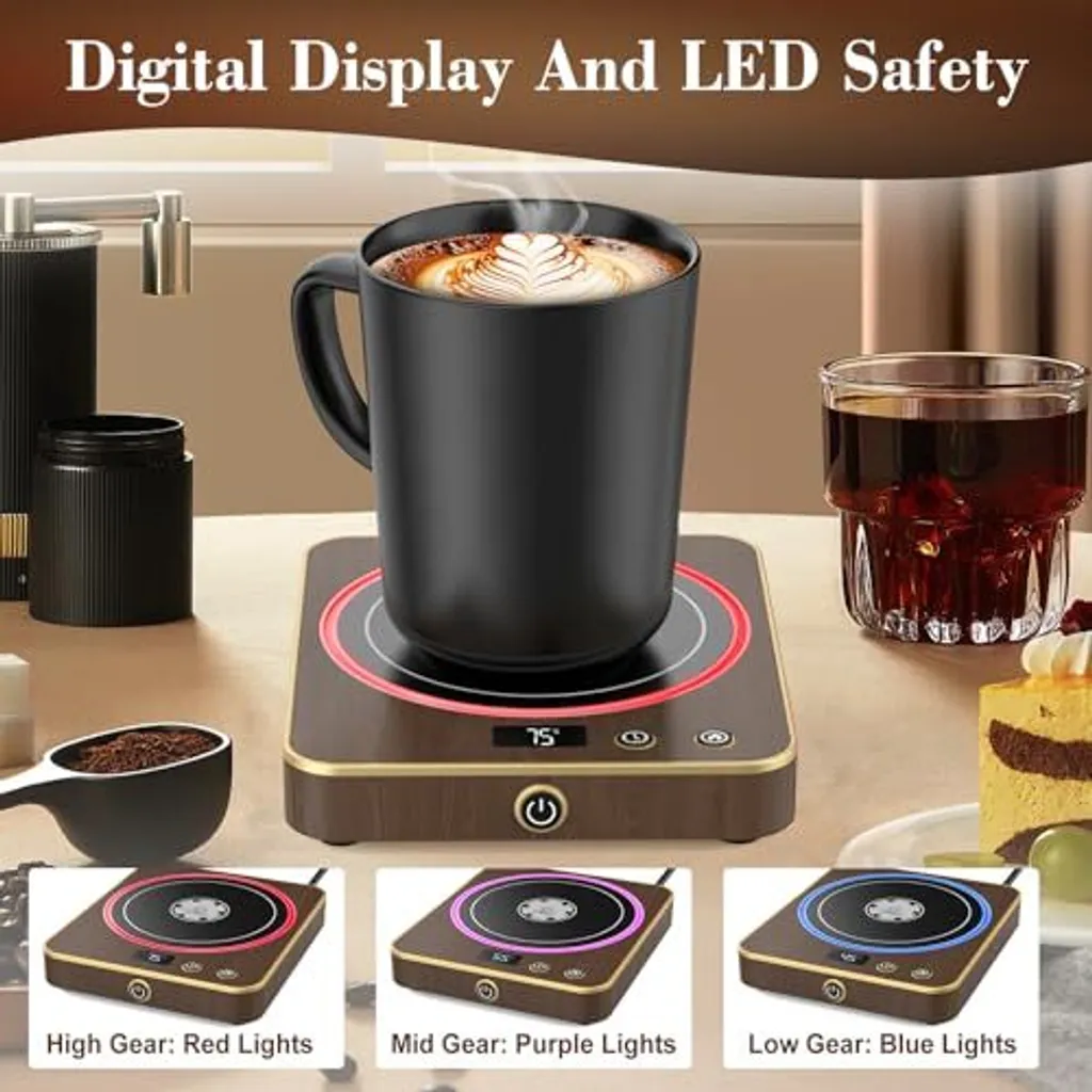 Smart Coffee Warmer con Controllo Timer 1-12h e Display LED - 2
