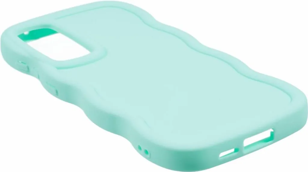 Cover Samsung S24 FE Silicone Phonesta Wavy Verde Menta - Protezione Shock - 4