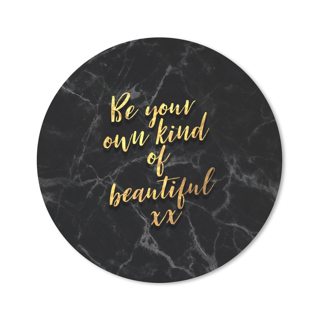 MuchoWow® Mauspad Mousepad Zitate - Selbstvertrauen - Gold Produktbild 