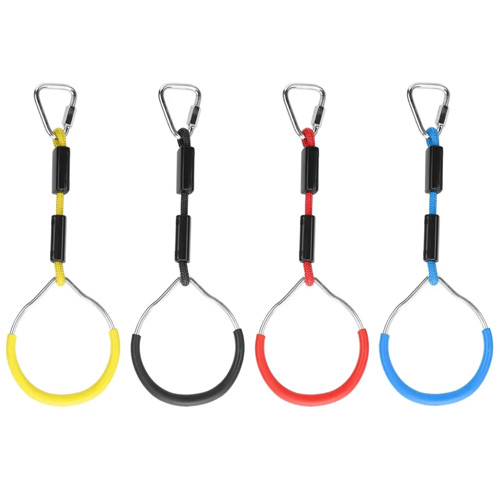 Anneau de gymnastique pour balançoire sécurisé pour portique bois et métal