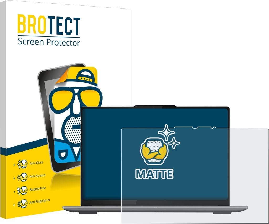 BROTECT Schutzfolie für Lenovo Yoga Pro 9i Gen 9 16" Touch Displayschutz Displayschutzfolie Folie Matt Entspiegelungsfolie