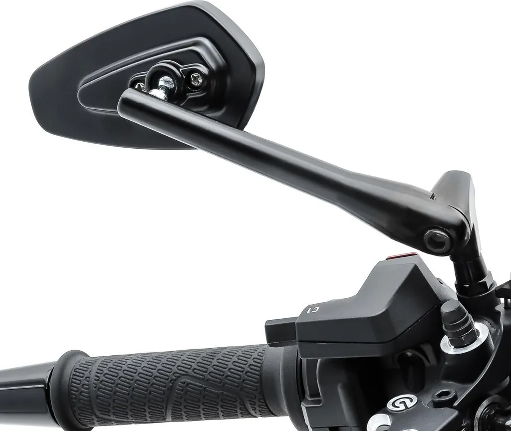 Rétroviseur Moto Embout de Guidon CS23 Noir - Accessoire Aluminium CNC