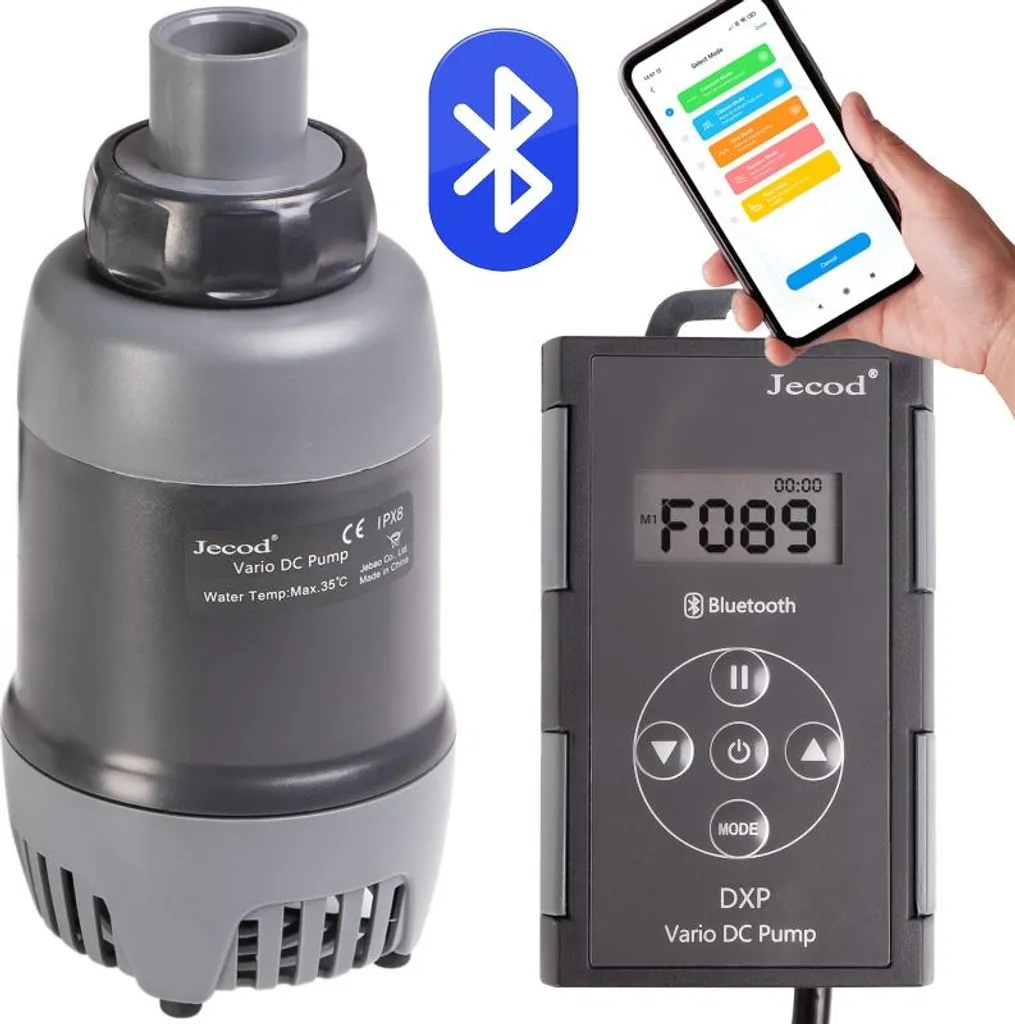Jecod DXP-8000 Bluetooth: Pompa Smart per Acquari di Design - 6