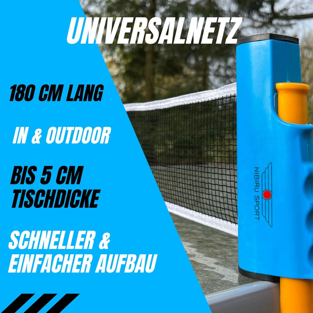 Tischtennis Netz Ausziehbar - Mobiles Netz Für Jeden Tisch