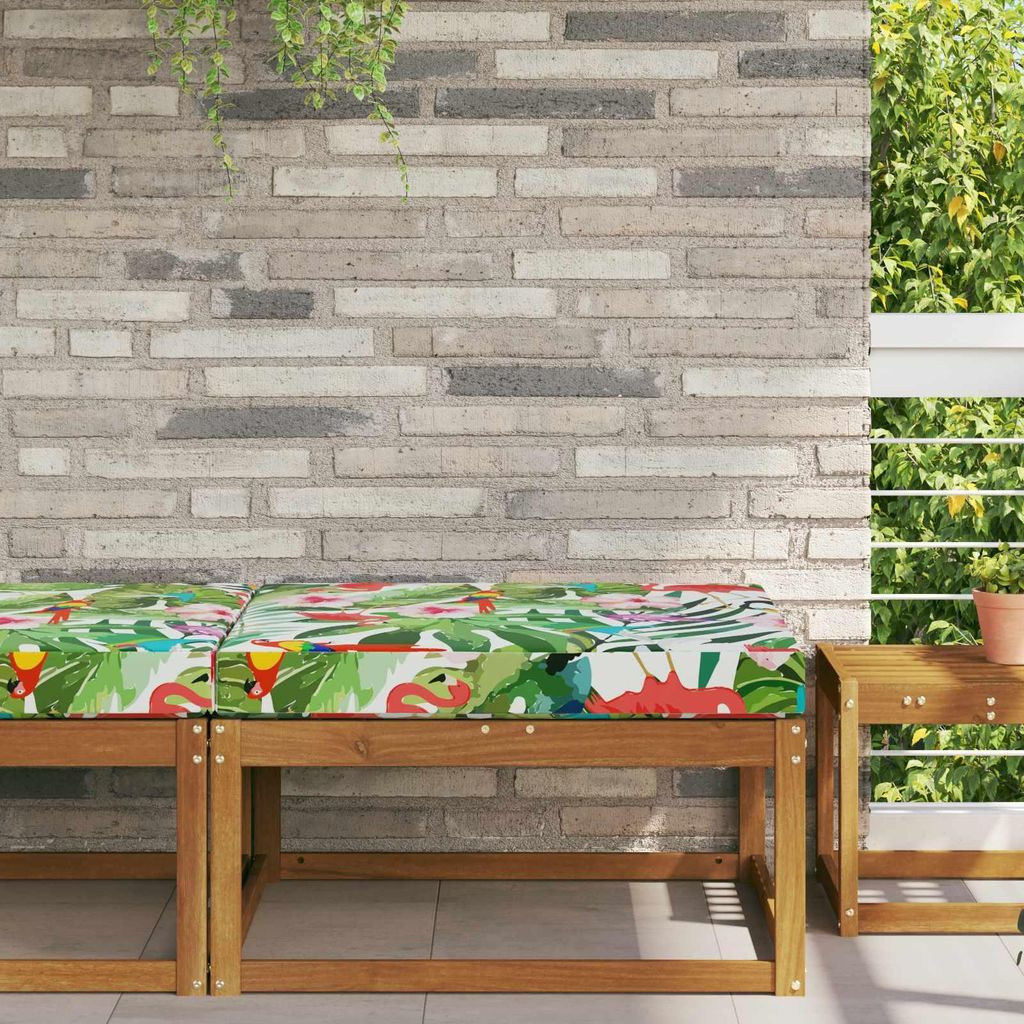 Sofakissen für draußen - CLORIS - Sitzkissen - Bunt 80x80x8 cm Polyester - Gartenmöbelauflagen C1711