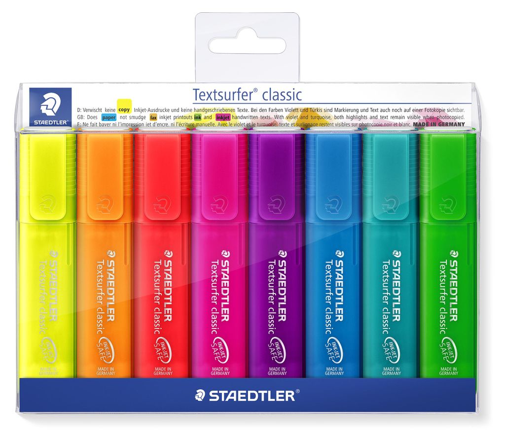 STAEDTLER Textsurfer classic 364 Textmarker Etui mit 8 Produktbild 