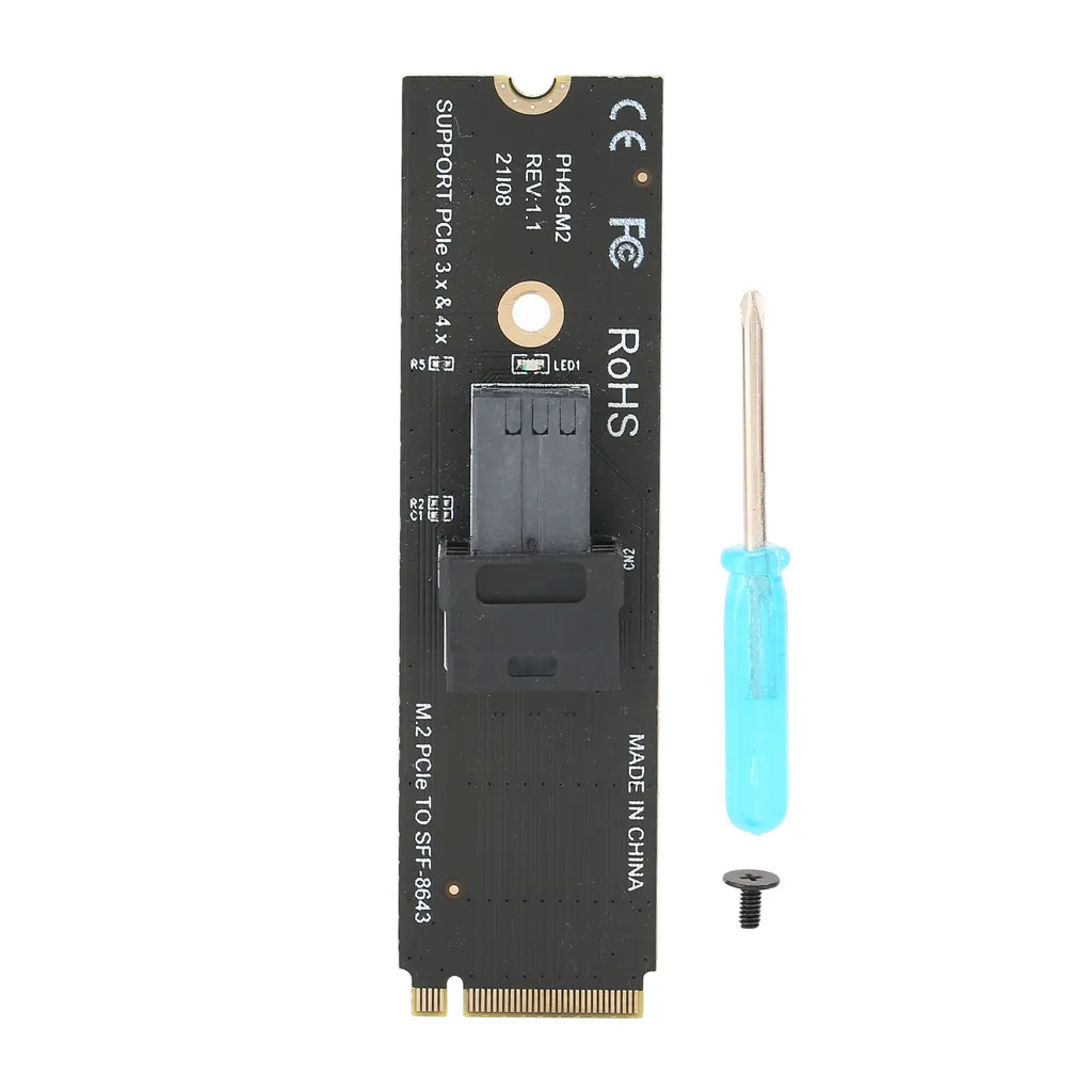 Adattatore M.2 NVMe a U.2 SFF-8639 - Scheda Espansione PCI-E Professionale - 2