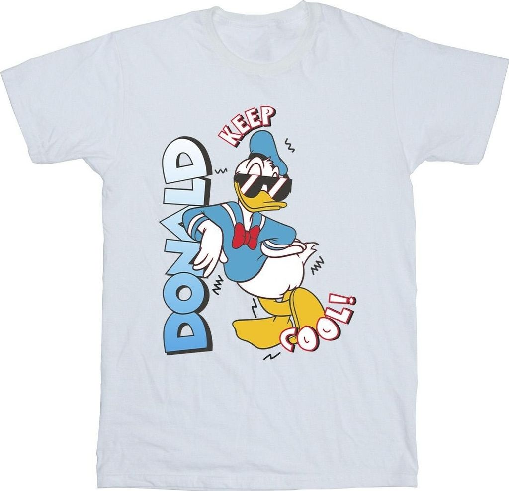Disney - "Donald Duck Cool" T-Shirt für Herren BI41581 (L) (Weiß)