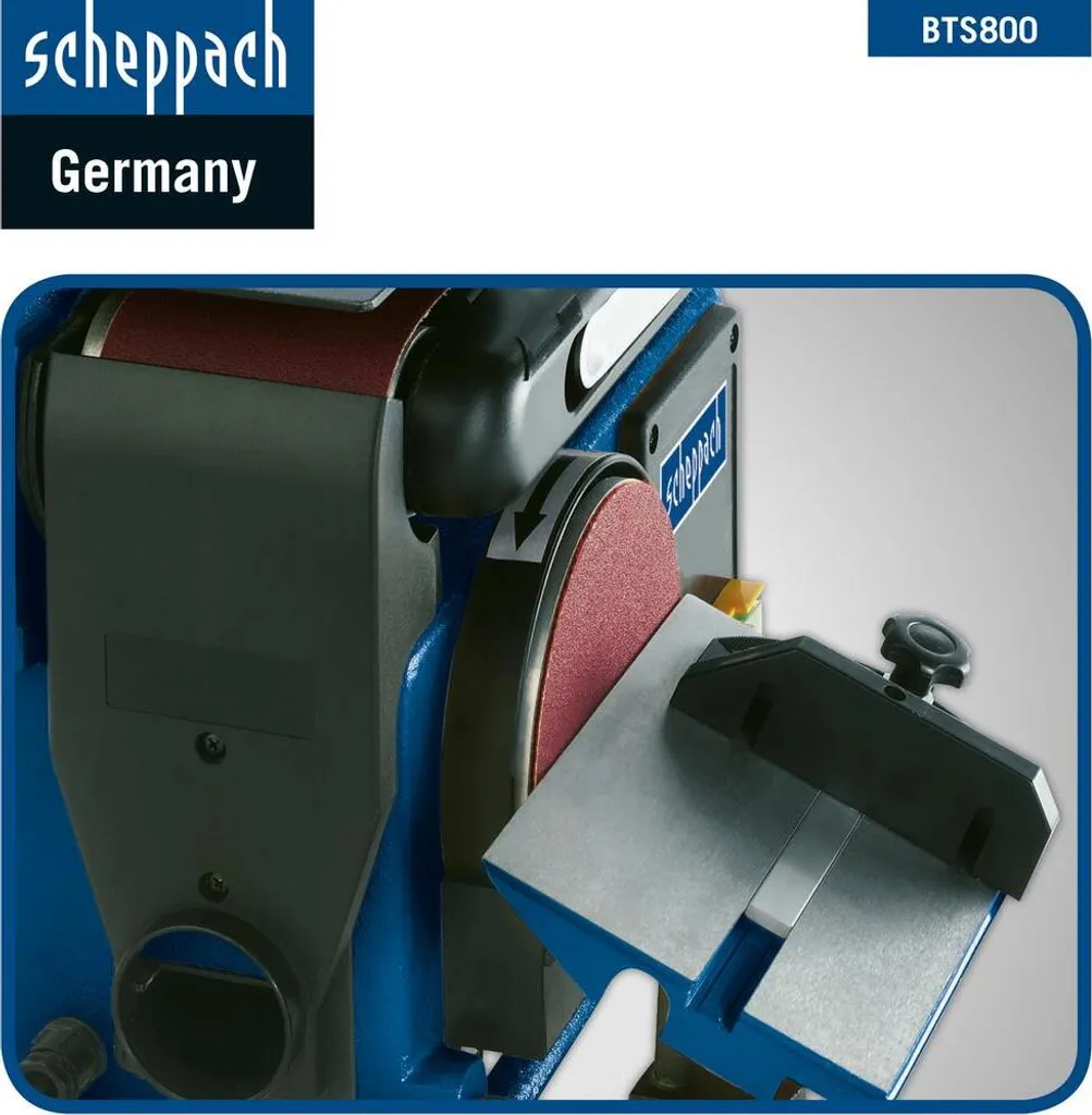 Scheppach BTS800 Ponceuse à Bande et Disque 370W 150mm Rectifieuse - 20