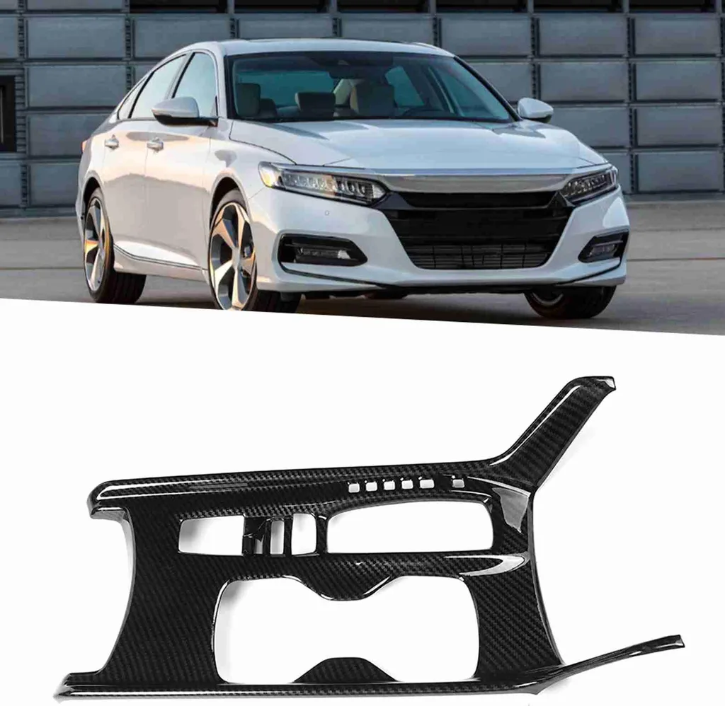 Cache anti-rayure de support central carbone pour Honda Accord 2018 - 2