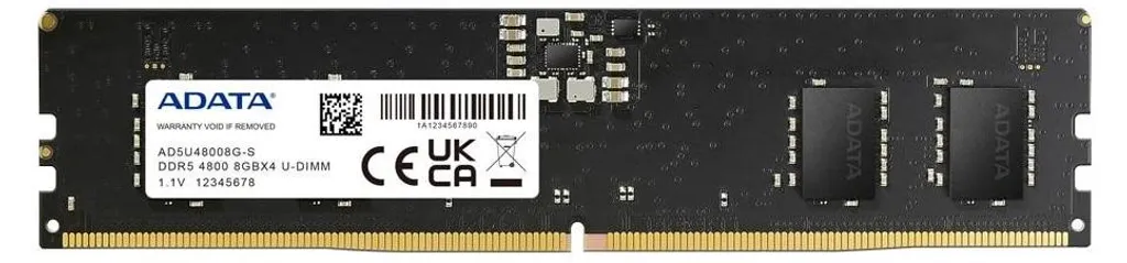 Barrette de RAM DDR5 32Go ADATA 4800MHz pour PC de Bureau Performant