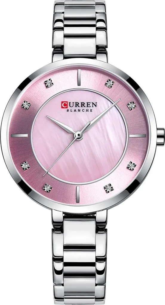 Montre Bracelet Femme Argentée Strass - Montre Bijou Tendance Curren