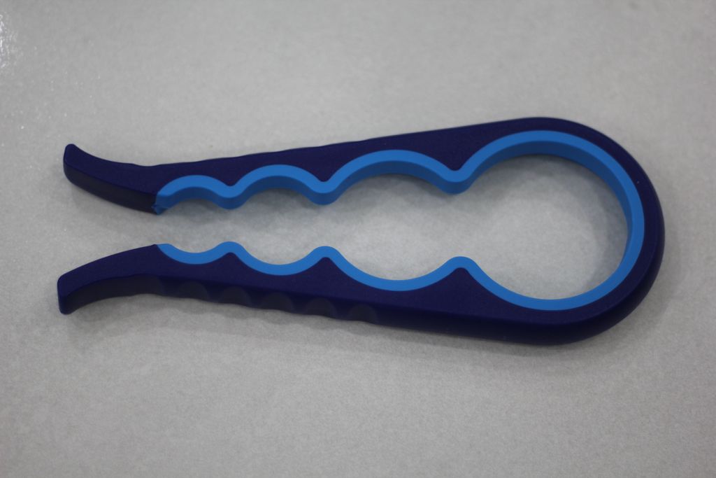 Flaschen + Dosenöffner Multifunktion 4 in 1 Blau