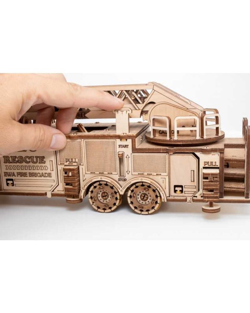 3D Puzzel hout politie, brandweer of ambulance 30x22cm