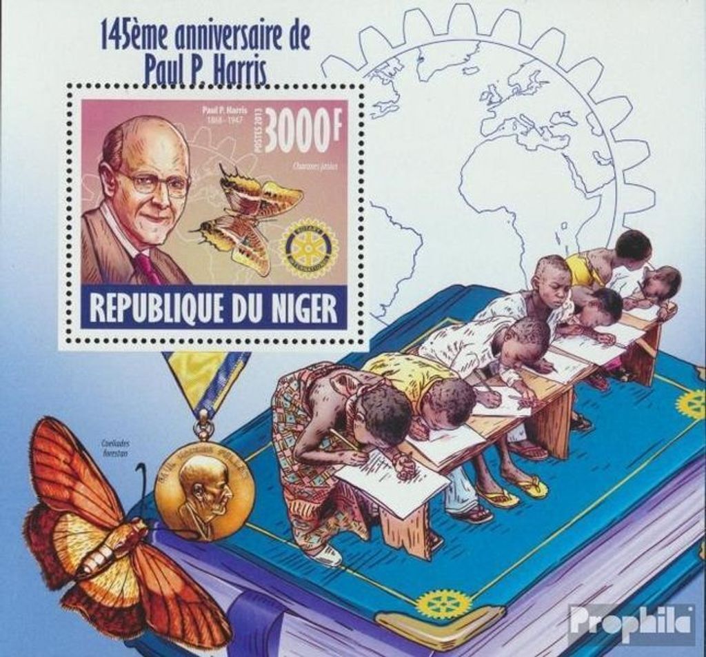 Briefmarken Niger 2013 Mi Block 245 (kompl. Ausg.) Produktbild 