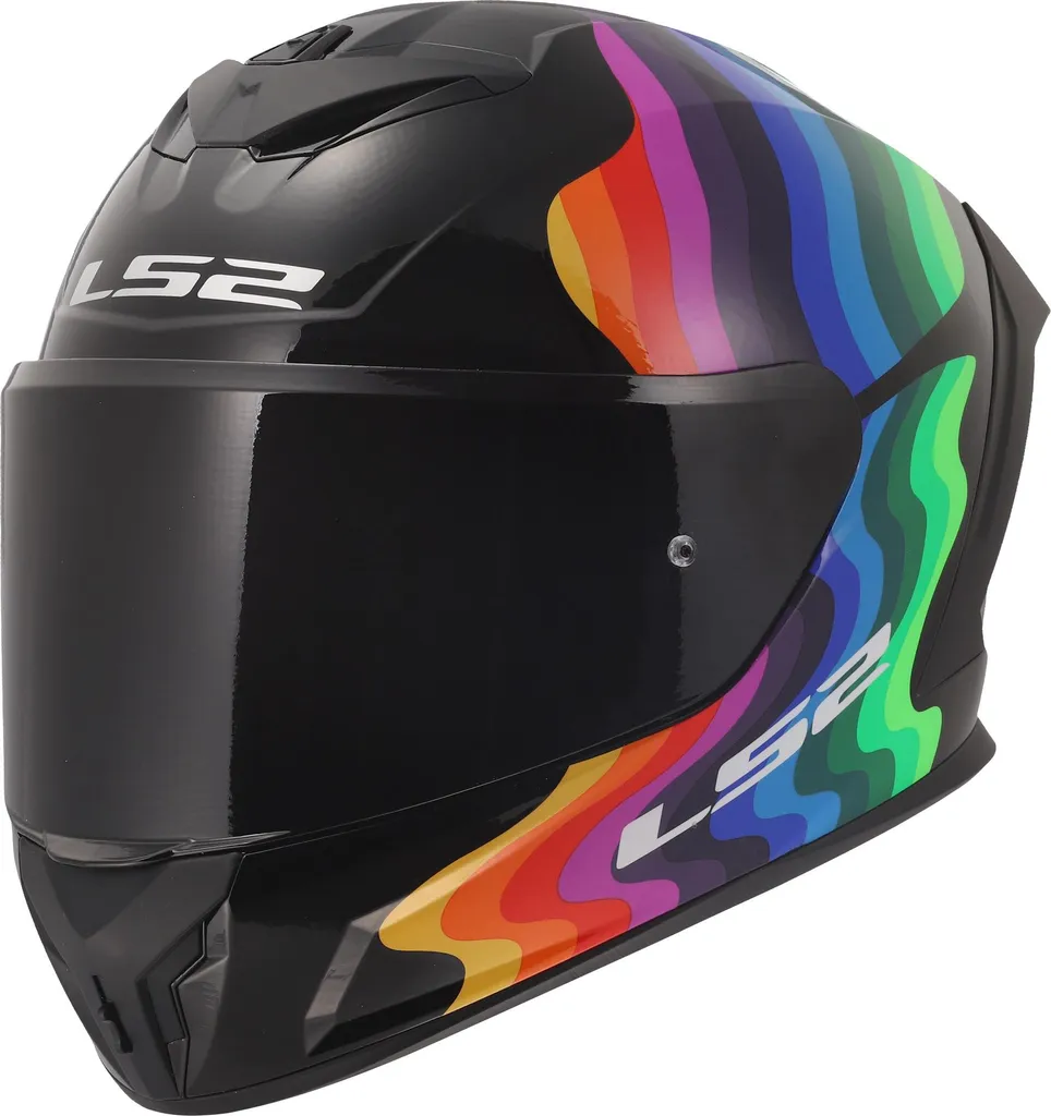 Casque LS2 FF820 Rapid III Flow Noir Multicolore Taille XXS 51/52