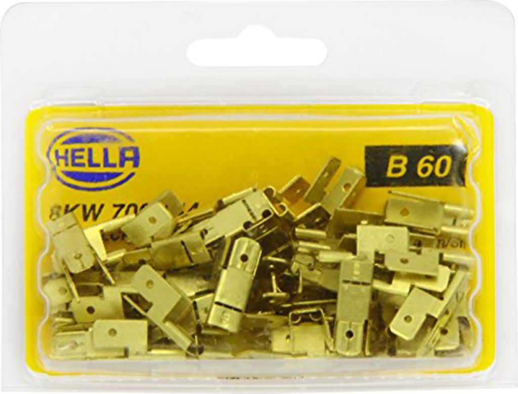 HELLA Steckverteiler Unisolierter Quetsc 3-fach, Steckermaße: 6,3 x 0,8 mm