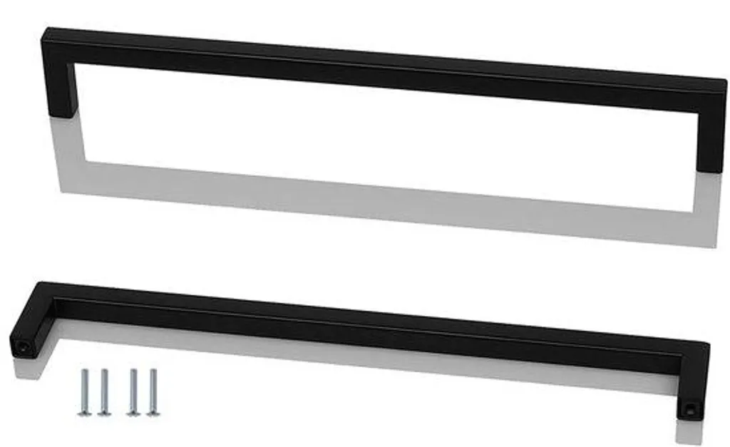 Poignée inox pour rénovation de porte, pose rapide sans outils spéciaux