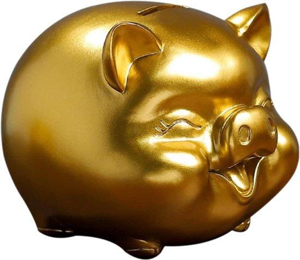 Kunstharz Sparschwein für Kinder zum Münzen sparen