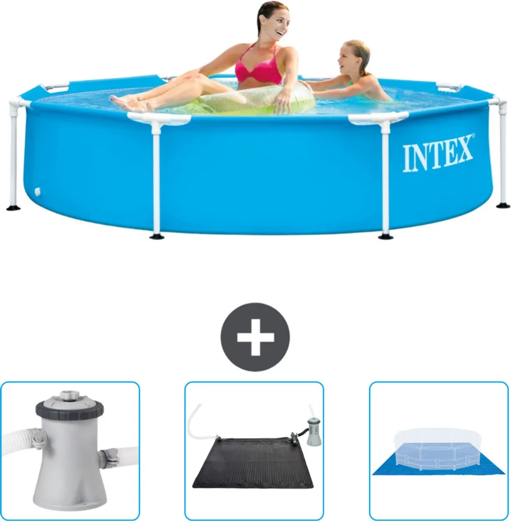 Piscina Intex 244x51 Set Completo: Pompa, Telo e Solare per Famiglie