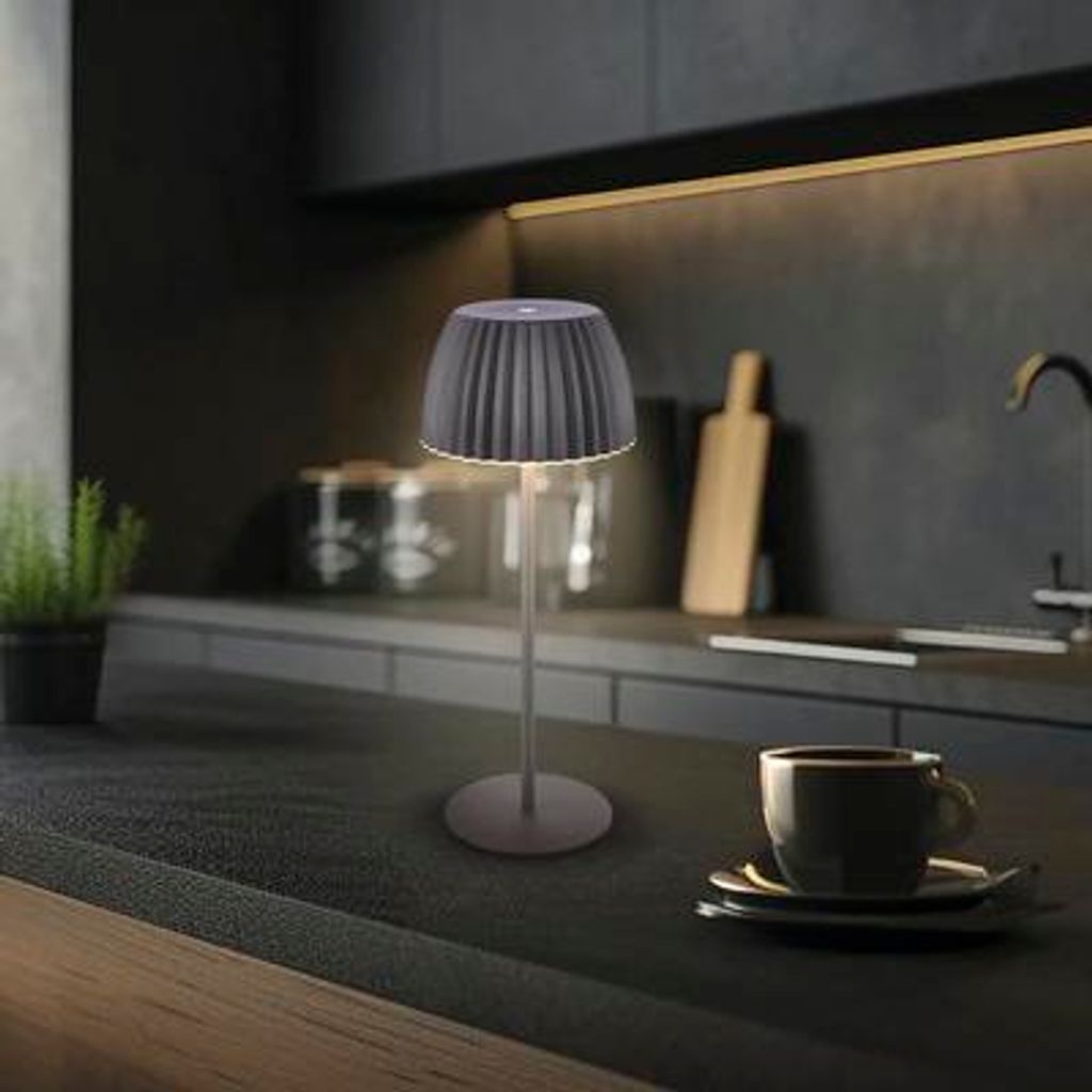 Lampe De Table LED Riffle Briloner - Réglable, Dimmable, Sans Fil, Vert, 36,5 Cm