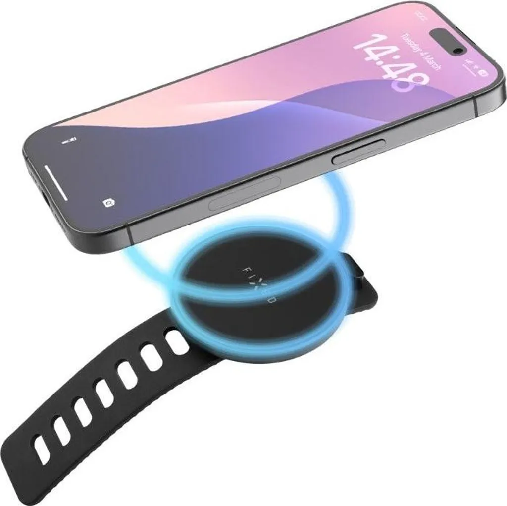 Support Téléphone Voiture MagSafe FIXED MagGrip Active Noir pour le GPS