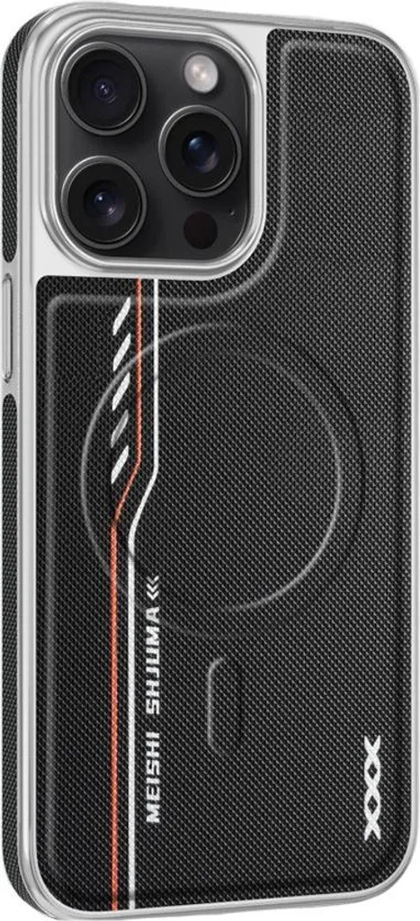 INF Custodia Magnetica Nera per iPhone 17 Pro - Texture Diamante, Antiurto
