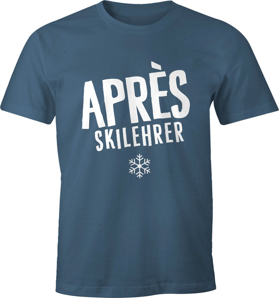 Apres-Ski Lehrer Herren T-Shirt Fun-Shirt Moonworks denim XXL