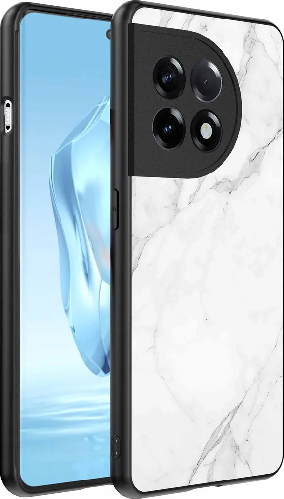 Cover Marmo Bianco OnePlus 12 - Custodia TPU Premium Smartphonica