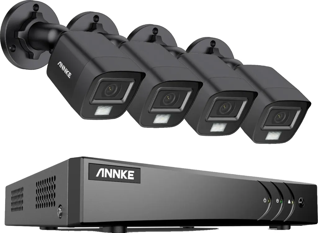 Kit Vidéosurveillance 5MP avec 4 Caméras Extérieures et DVR 2 To 8CH