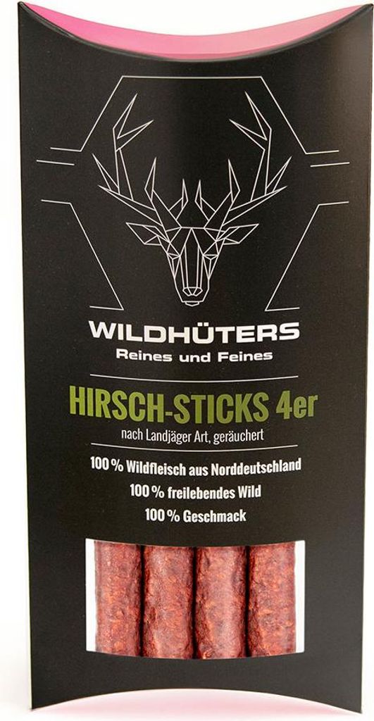 WILDHÜTERS Hirsch-Sticks, 4 Stück