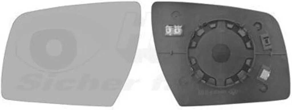 Rétroviseur gauche chauffant et convexe 8332837 VAN WEZEL pour KIA SOUL