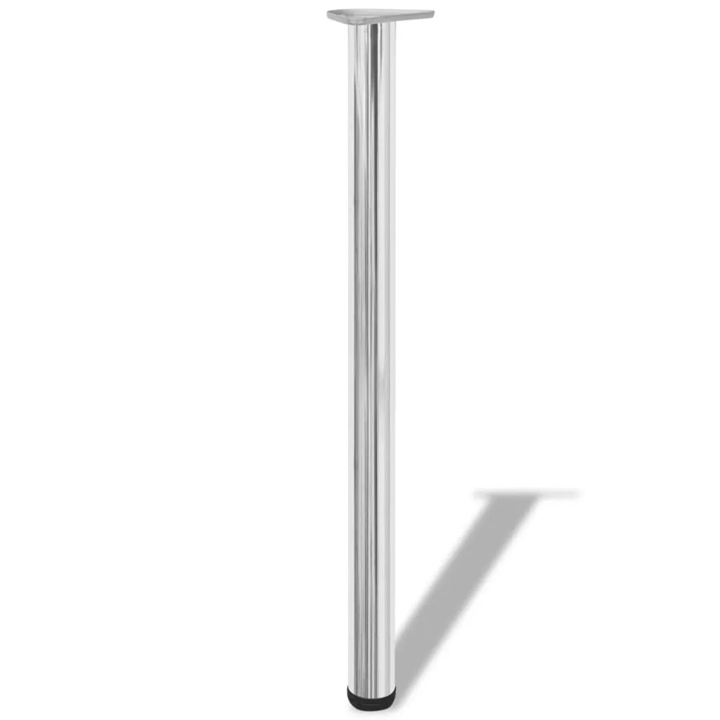 Set 4 Gambe Tavolo SYFAX™ 870mm Cromate - Design Moderno e Altezza Top