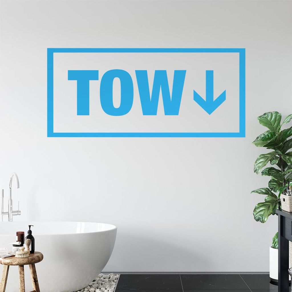 TOW Wandtattoo in 6 Größen - Wandaufkleber Wall Sticker - Dekoration, Küche, Wohnzimmer, Schlafzimmer, Badezimmer