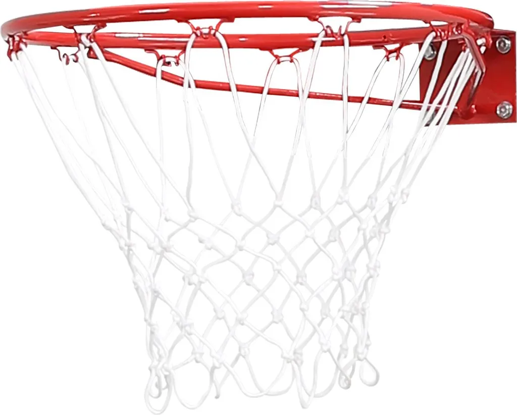 Cercle de Basket avec Filet Pure2Improve pour Panneau Extérieur Rouge