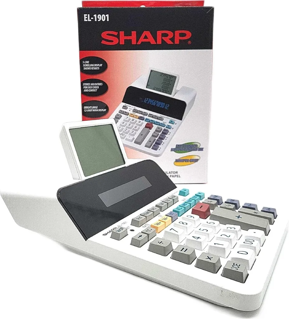 Calculatrice de bureau Sharp EL-1901 12 chiffres secteur