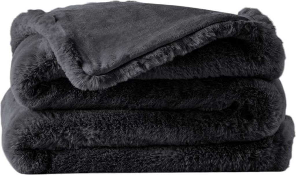 Premium Wohndecke aus Kunstfell » Dicke Hochwertige Decke » Couchdecke 150 x 200 cm » Kuscheldecke mit Wendeoptik: Rosa Farbe: Rosa